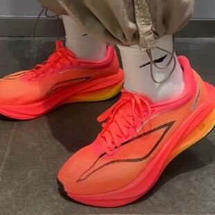 飞电5C碳板跑鞋秋冬加绒款儿童减震回弹跑步专业竞速马拉松运动鞋