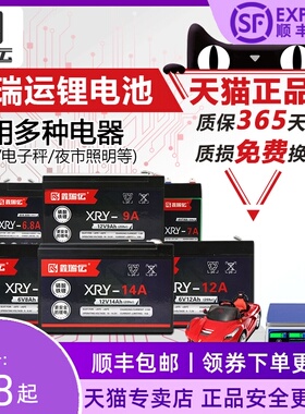 6v4.5/8ah儿童电动汽车玩具车电瓶12v9/12ah 6伏童车大容量锂电池