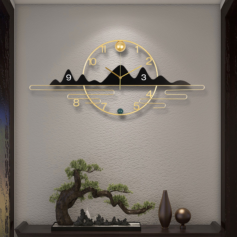挂钟客厅钟表家用时尚背景墙装饰时钟现代简约创意网红横款石英钟,家居饰品,挂钟,淘宝优惠券,粉丝福利购,淘宝优惠卷