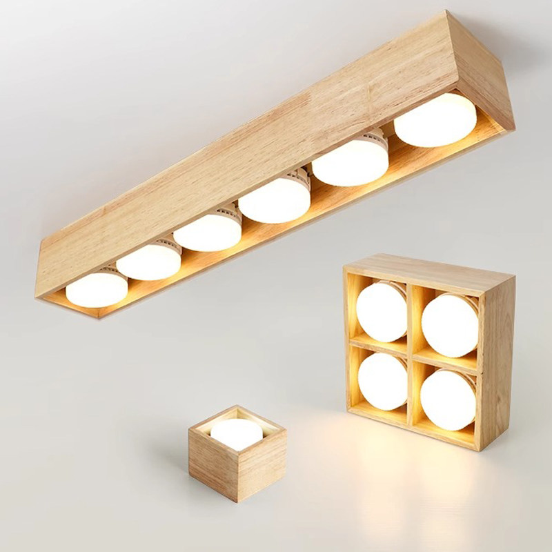 原木筒灯无主灯客厅卧室照明led明装斗胆灯格栅走廊过道吸顶灯具,家装灯饰光源,明装筒灯,淘宝优惠券,粉丝福利购,淘宝优惠卷