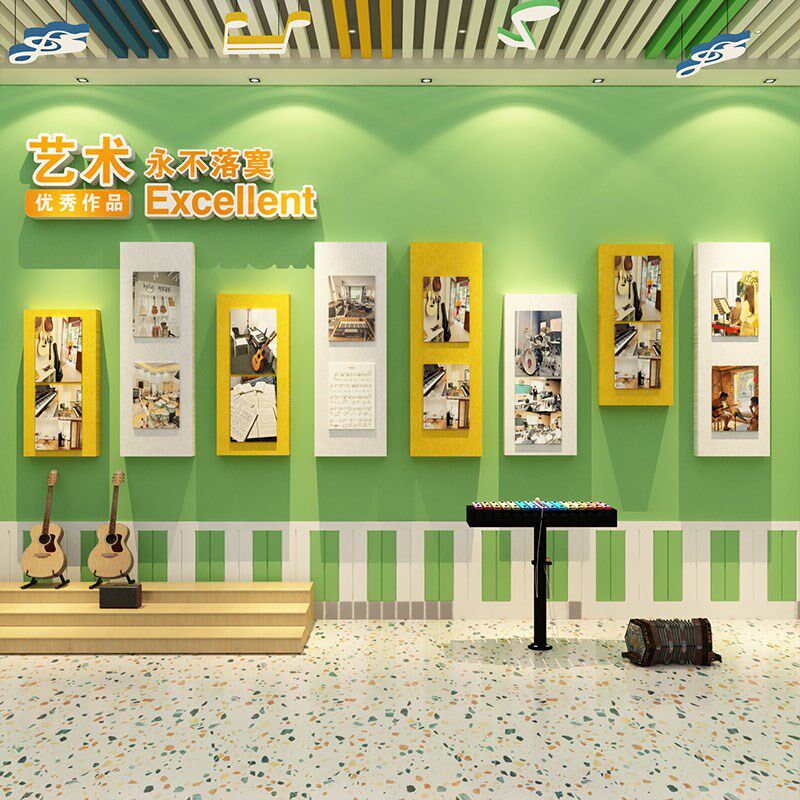 毛毡板展示音乐教室墙面装饰琴行文化托管幼儿园环创主题成品背景,家居饰品,文化墙贴,淘宝优惠券,粉丝福利购,淘宝优惠卷