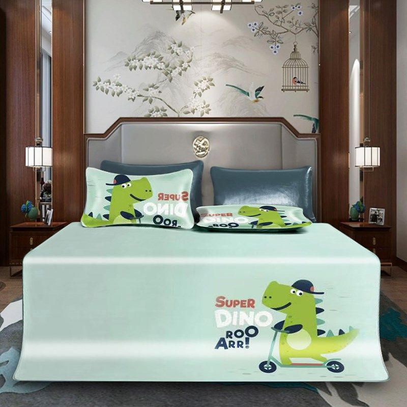 【儿童款】头层水牛皮儿童凉席1.5米床可折叠真皮三件套彩绘软席,床上用品,牛皮席,淘宝优惠券,粉丝福利购,淘宝优惠卷