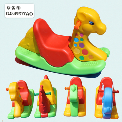加厚摇摇马儿童婴儿小木马幼儿玩具滑行两用一周岁宝宝礼物摇椅车