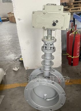 DN200带散热片不锈钢304电动通风蝶阀 d941w-1p电动调风阀