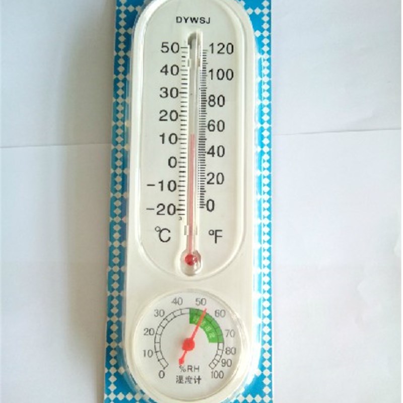 DYWSJ洁白i型温湿度计家用室温空气壁挂耐用室内幼儿园挂式气温计