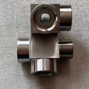 不锈钢内外丝三通 中间内螺纹G1/2 两侧 内外丝螺纹 G1/2 四分