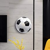 CC117 足球挂钟运动球类挂钟亚克力材质静音机芯卧室客厅装 饰时钟
