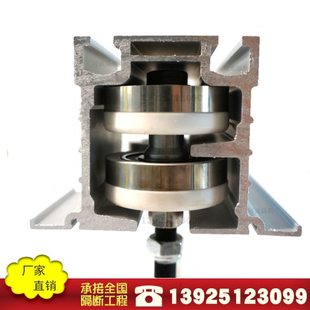 折叠门吊轮酒店活动隔断办公室吊挂重型万向轮移动门五金趟门滑轮