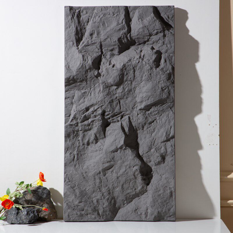 PU石皮板背景墙仿蘑菇石pu石材轻质文化石外墙岩板3DX立体文化砖