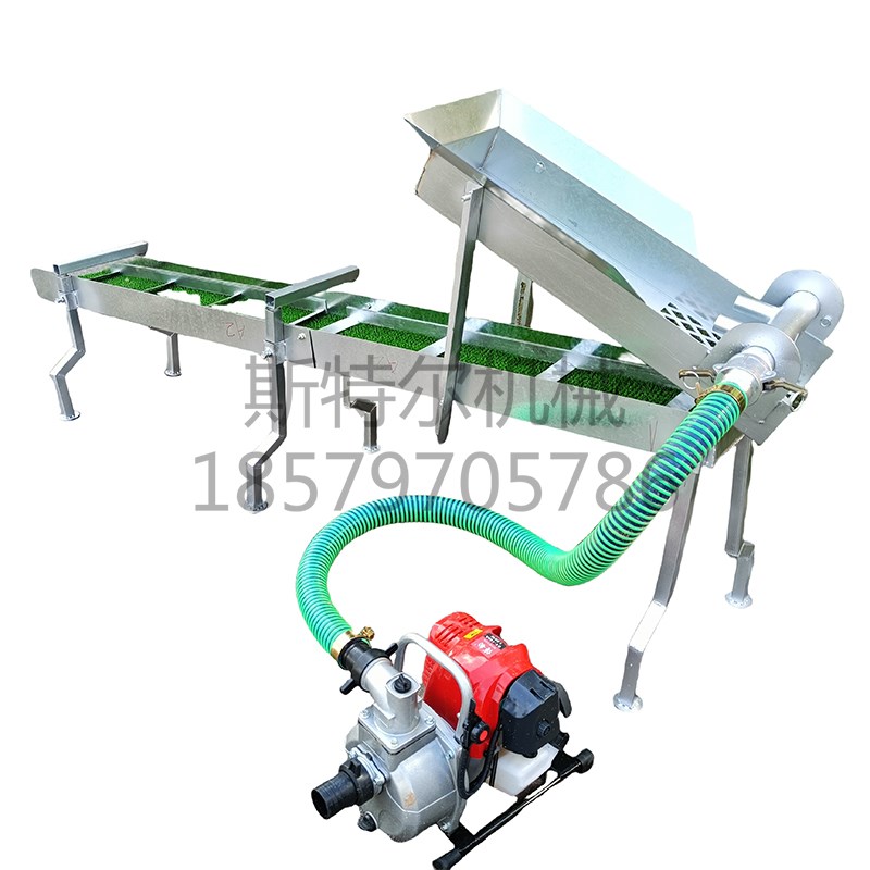 户外淘金溜槽小型汽油机动力便携式F淘金设备高效率沙金选金溜槽