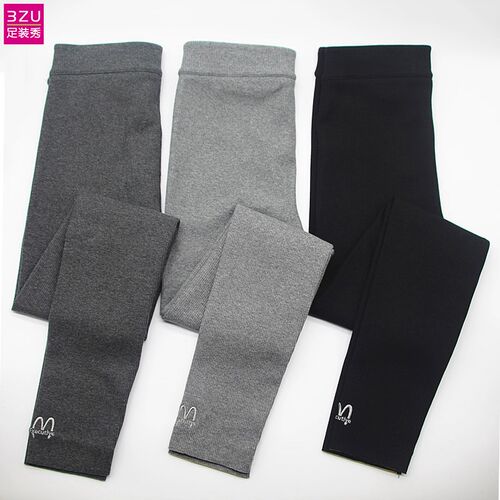 3ZU足装秀Z815505-1秋冬新款二级保暖260克一体裤九分打底裤