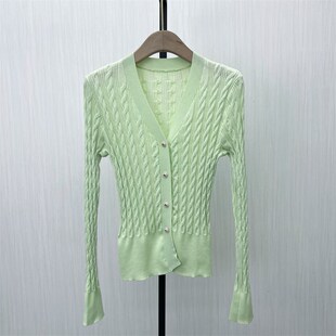 图2025春季新品 针织衫女弹力修身显瘦气质长袖内搭衣上衣2113