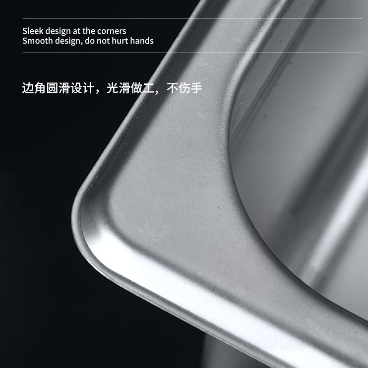 无磁不锈钢粉渣桶实木咖啡粉渣盒敲渣盒敲渣槽废渣盒大/小号