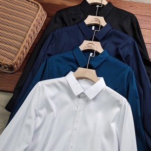 线下299起售 翻领衬衫 男士 休闲商务纯色长袖 衬衣 时尚 大厂出品
