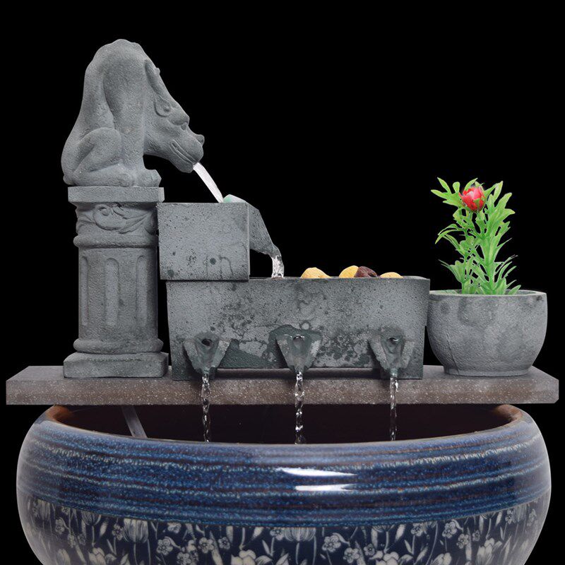 养鱼增氧过滤器陶瓷鱼缸循环流水造景招财摆件庭院室外鱼池流水石,家居饰品,装饰摆件,淘宝优惠券,粉丝福利购,淘宝优惠卷