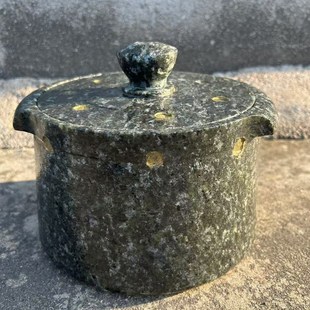 原产地直发西藏墨脱石锅天然皂石锅1-2人用小锅送爸妈养生煲汤锅