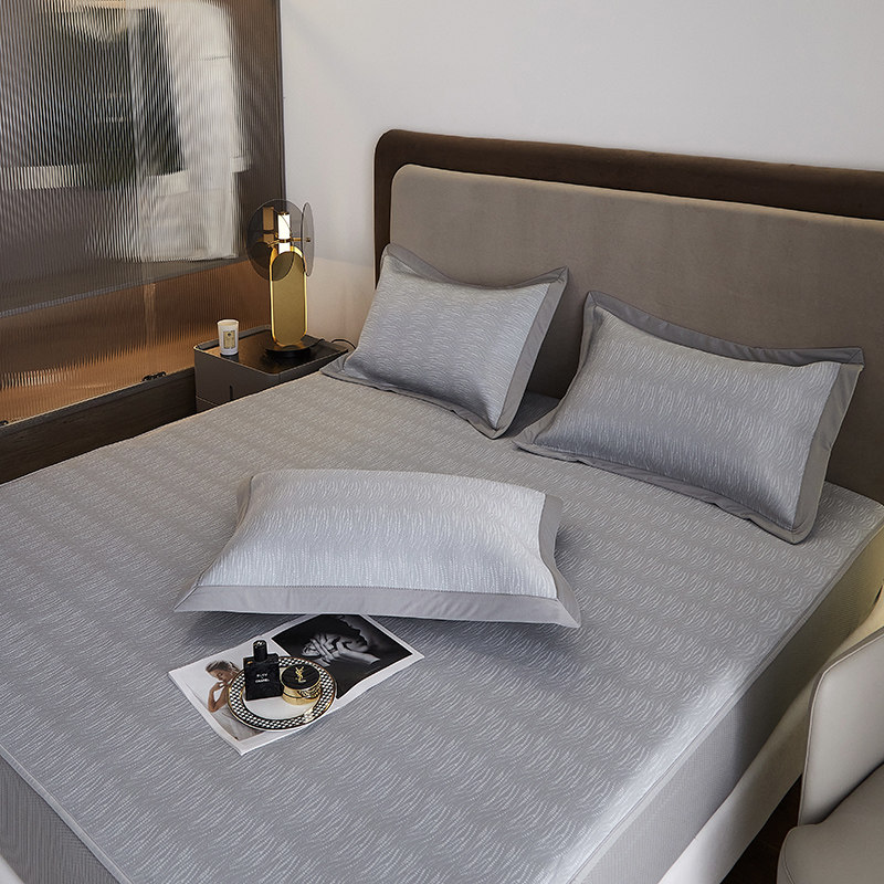 高端床笠款冰丝凉席三件套PE低温高分子耐水洗夏季空调席子1.8m床,床上用品,冰丝席,淘宝优惠券,粉丝福利购,淘宝优惠卷