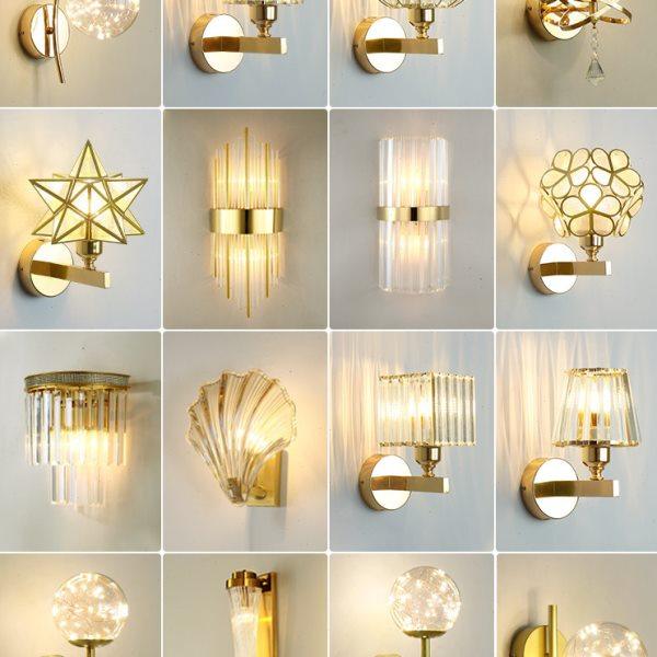 酒店轻奢水晶壁灯创意北欧走廊过道卧室床头灯客厅背景墙玄关灯具,家装灯饰光源,壁灯,淘宝优惠券,粉丝福利购,淘宝优惠卷
