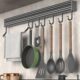 收纳置物架厨具挂杆厨房挂钩架免打孔排一用品壁挂勺子锅铲多功能