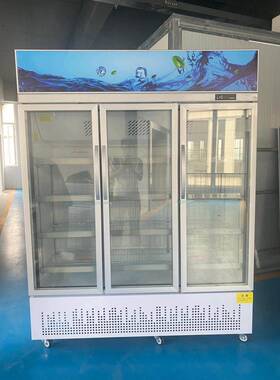 锅圈冷冻柜展示柜保鲜柜立式双门三门商用饮料冷饮蔬菜水果