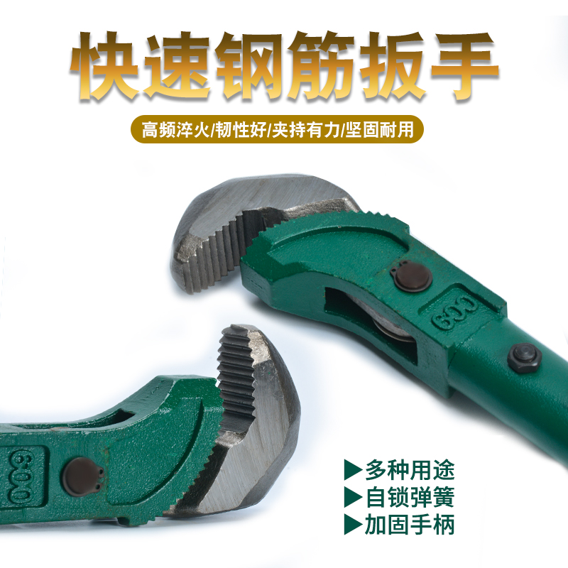 扭力钢筋扳手g管子钳快速力矩钢架工工具桥梁扭矩直螺纹自紧弯套