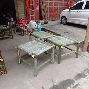 舍中式茶几桌椅组合户外竹制品简约竹家具竹禅意桌子茶桌竹制品茶