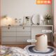 卧室梳妆台一体现代简约床转角书桌化妆台化妆桌实木斗柜尾收纳柜