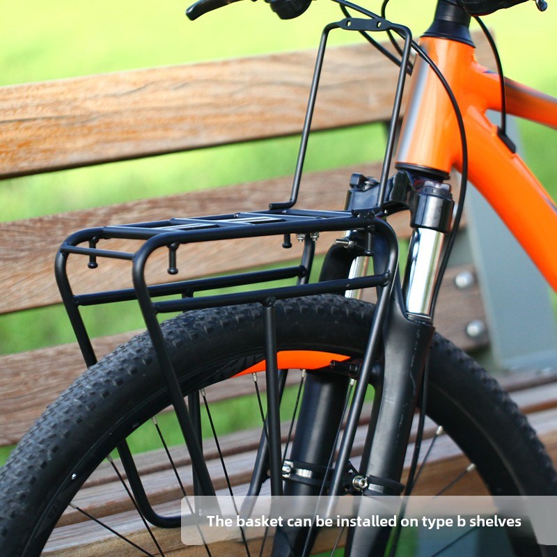 山地旅行车钢前架提篮袋r架篮架318四川隐线行李架长途自行车