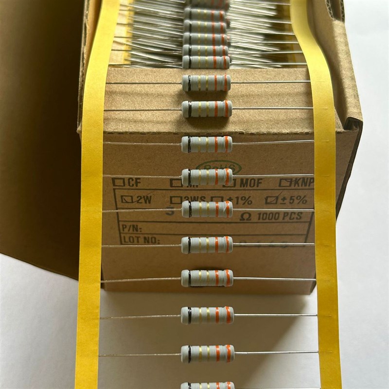 绕线电阻2WT/B5%F精度插件电阻色环电阻