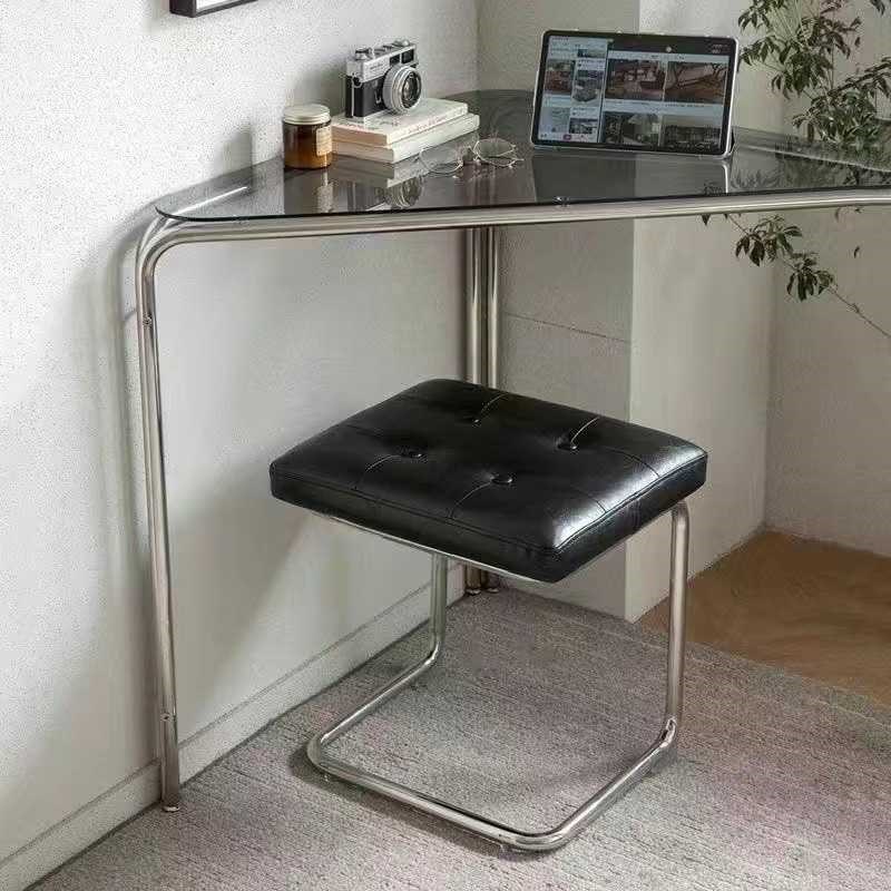 现货0A覆古餐椅家用餐桌凳子换鞋凳E不锈钢长条凳小户型卧室床尾