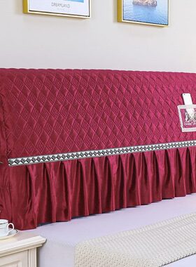 可拆洗2020实木床头套红色简约罩全包床头罩保护套新款子防撞防尘