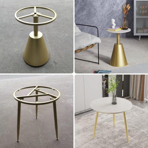 金属茶几架子茶桌阳台桌腿支架简易圆形沙发组合简约岩板边几桌架,商业/办公家具,台脚台架/家具支架,淘宝优惠券,粉丝福利购,淘宝优惠卷