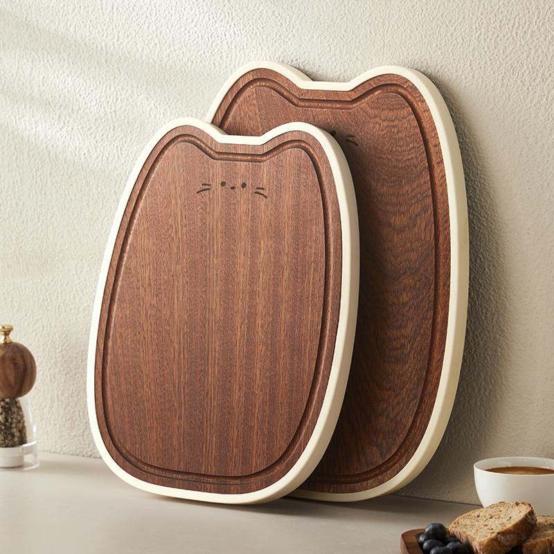 乌檀木切菜板抗菌防霉家用实木砧板双面切水果辅食案板