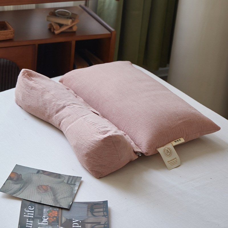 2025新款全棉三角牵引组合枕荞麦枕芯I 草本荞麦壳分区护颈椎枕头