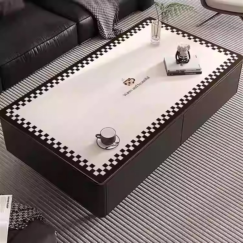茶几桌垫轻奢高级桌布免洗防水防油防烫茶几垫P长方形桌面保护垫