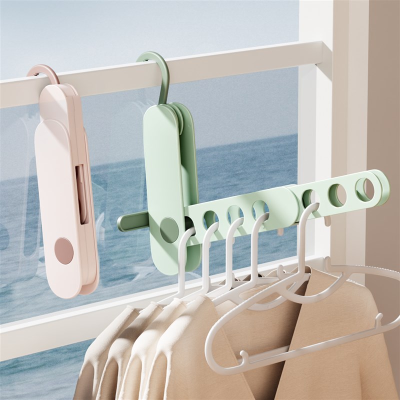 折叠衣架便携式旅游出差s旅行衣架晾晒衣挂架专用多功能可伸缩架