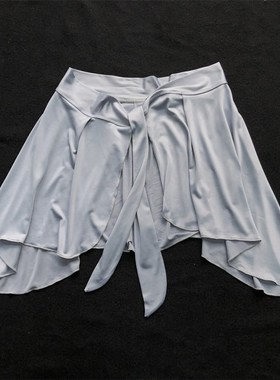 灰色系带腰封f女高级感半身u裙舞蹈服屁帘裤男女运动健身防走光遮