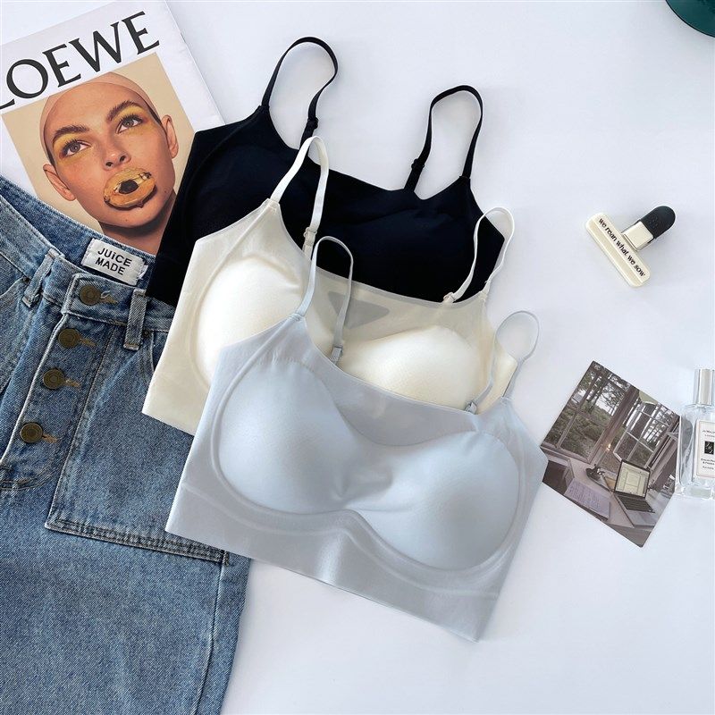 夏季无痕冰丝美背吊带内衣女超薄无钢圈舒适文胸聚拢打底凉感抹胸,女装/女士精品,背心吊带,淘宝优惠券,粉丝福利购,淘宝优惠卷