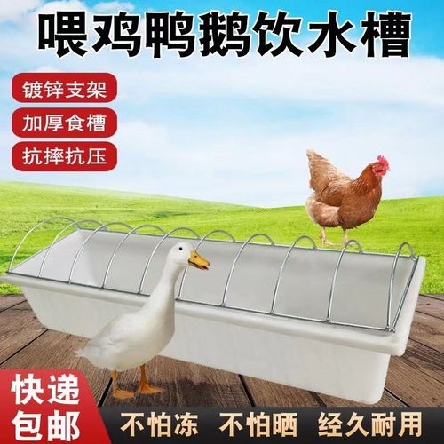 喂鸭鹅食槽水槽一体喂食槽鹅用饮水器养鸭水池喂鸡神器鹅料槽