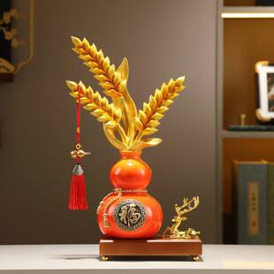 高档中式葫芦摆件入户玄关高端高级感客厅电视柜创意一定大卖装饰