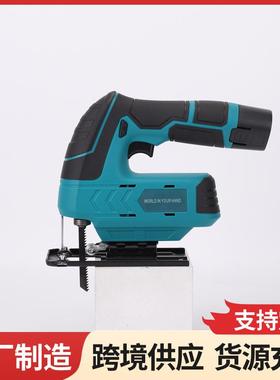 充电式锂电切割机电动小型木头切割机锂电曲线锯多功能木材切割机