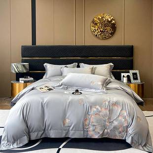 2024A类轻奢四件套水洗四件套真丝四件套真丝床笠四件套直销