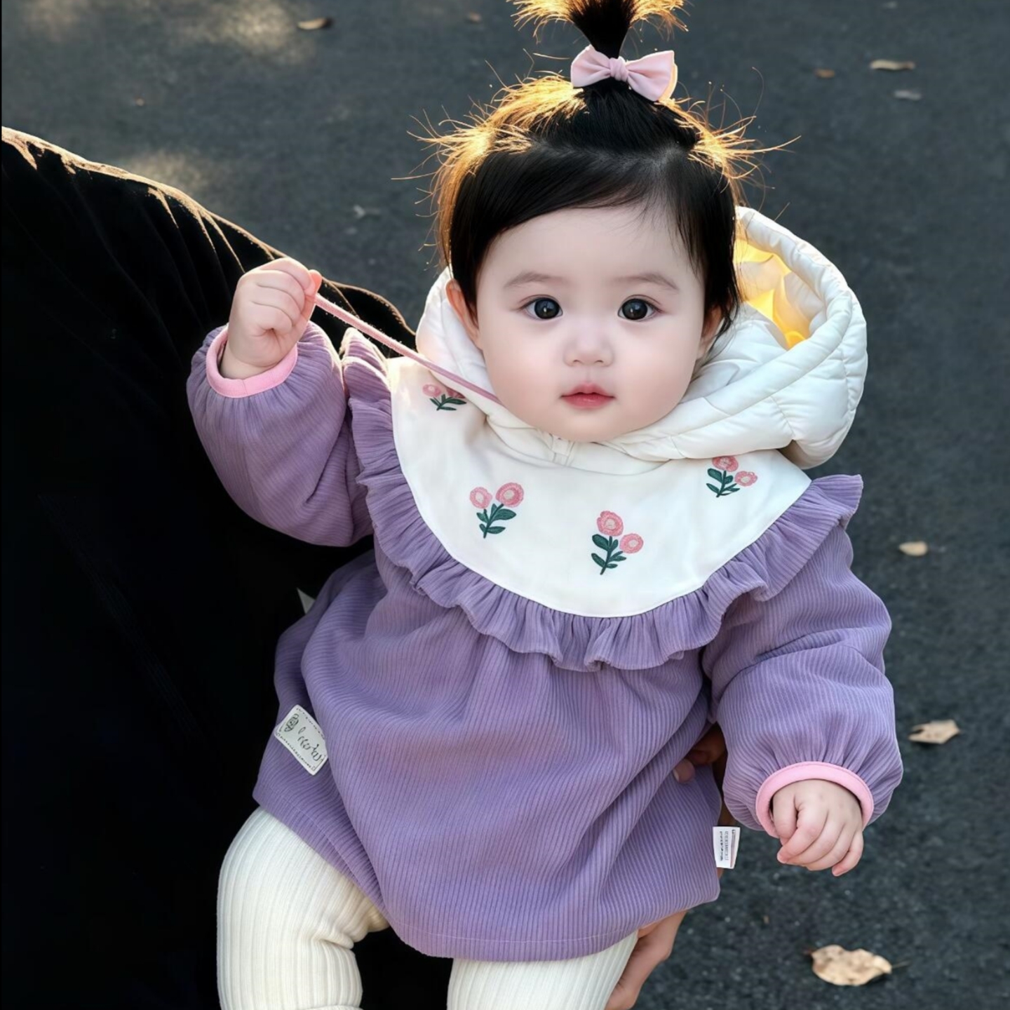 宝宝防脏围裙长袖罩衣外穿防脏