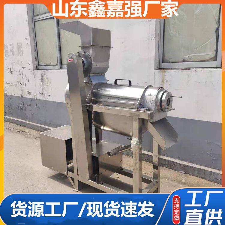 大型生姜破碎打汁机渣汁分离草莓去核打浆机工业螺旋桃榨汁机