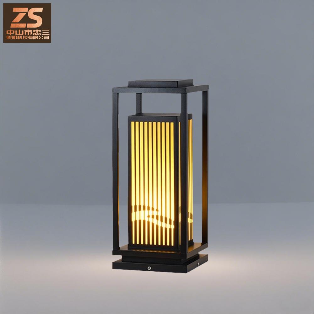 中山太阳能柱头灯户外庭院灯院门围墙柱子灯门柱灯别墅防水大门灯