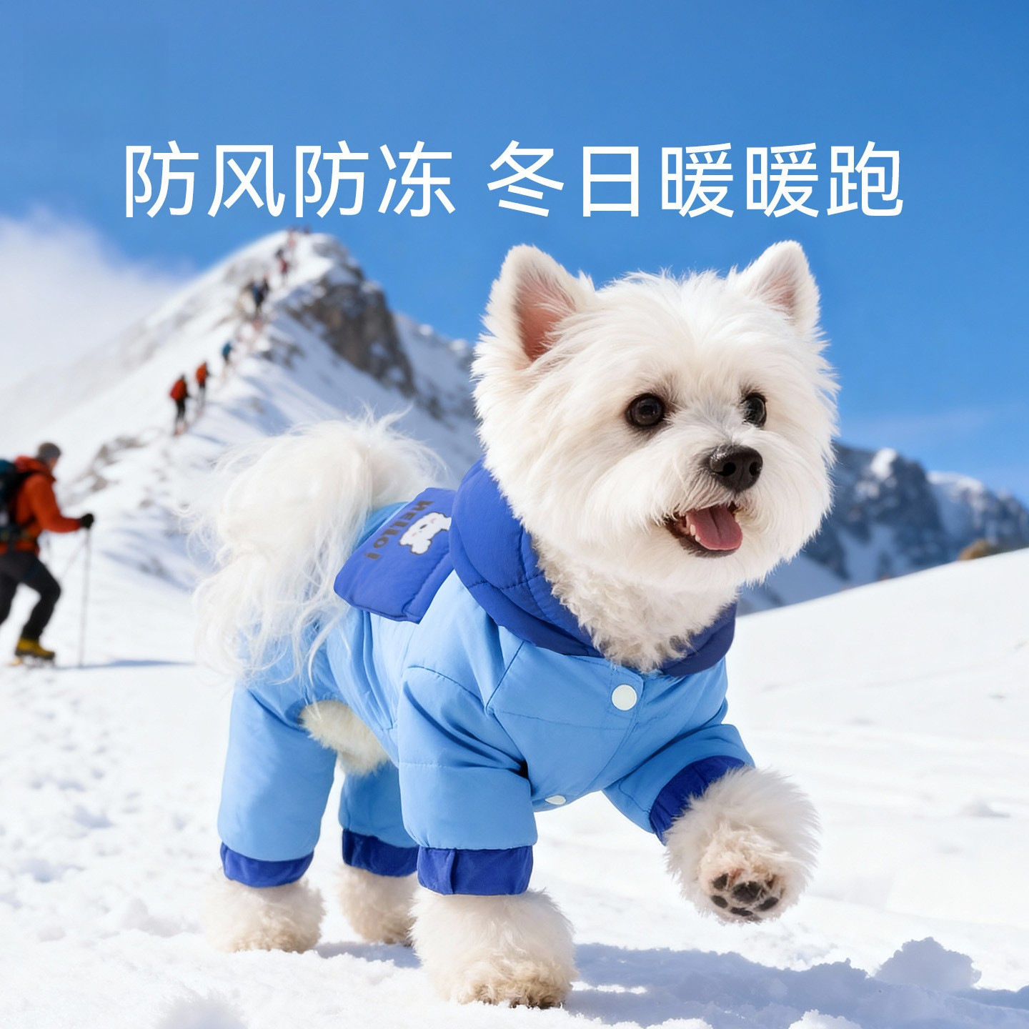 秋冬新款宠物四脚加厚保暖鸭绒牵引羽绒服中小型犬狗狗猫咪衣服