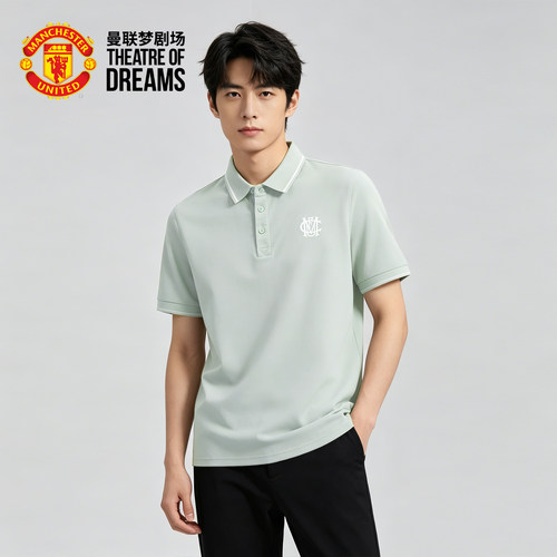 曼联梦剧场 MUFC翻领POLO衫男短袖商务休闲百搭夏季新款短袖T恤