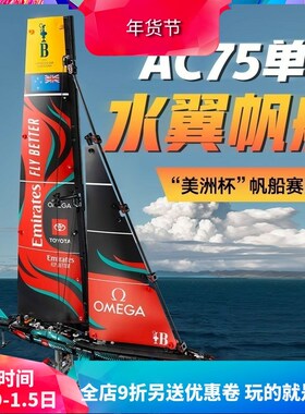 中国积木机械组42174单体水翼帆船儿童益智拼装玩具男孩礼物模型