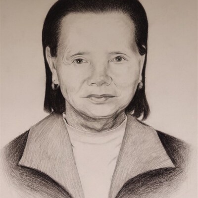 手绘画素描头像肖像画 素描笔铅笔画像定制 老人遗像绘制老照片修