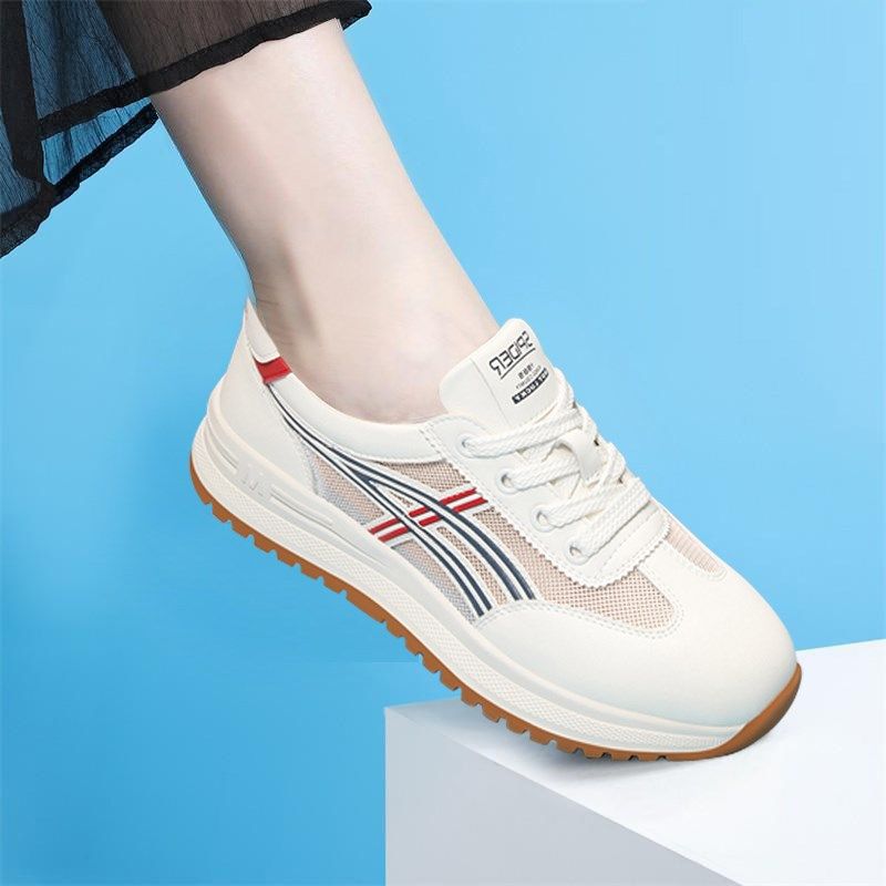 女子减震新款休闲网鞋春夏软底旅游舒适真皮透气网面鞋跑步运动鞋,女鞋,网面鞋,淘宝优惠券,粉丝福利购,淘宝优惠卷